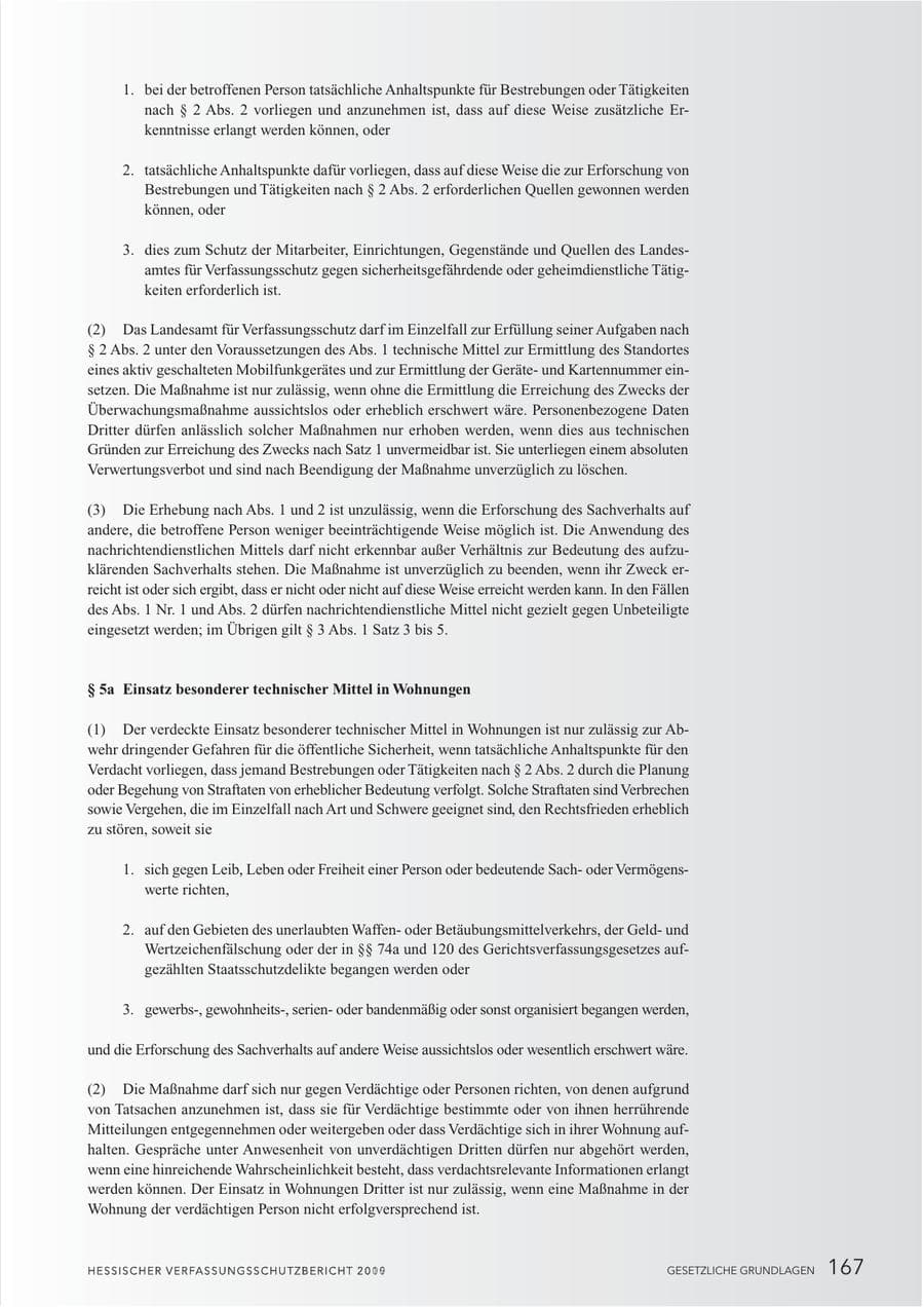 Seite 169 des Verfassungsschutzbericht 2010 Hessen