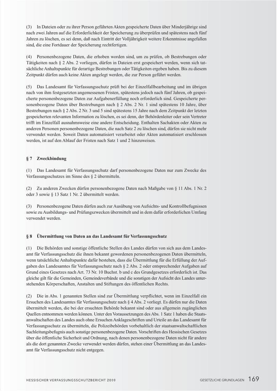 Seite 171 des Verfassungsschutzbericht 2010 Hessen