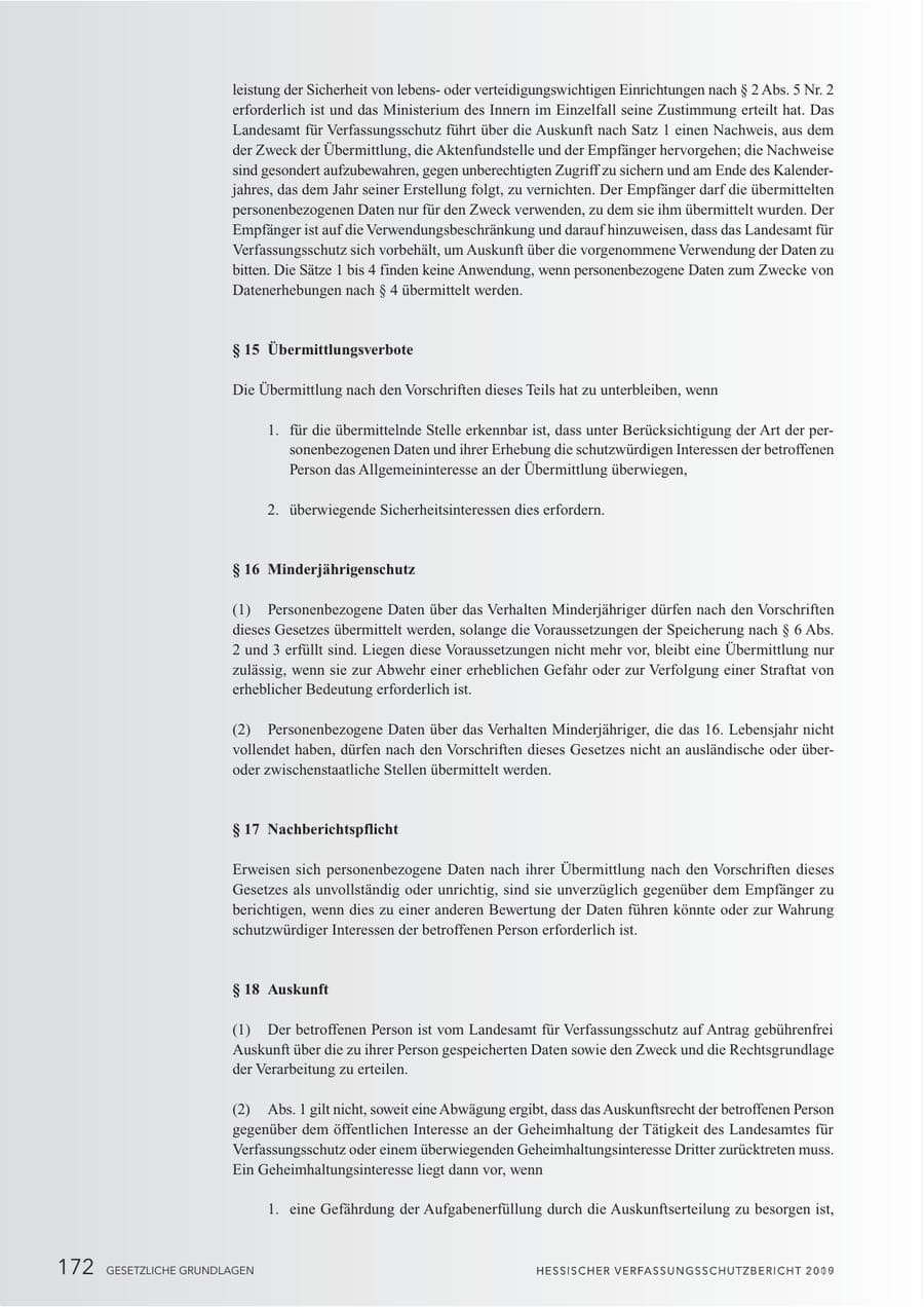 Seite 174 des Verfassungsschutzbericht 2010 Hessen