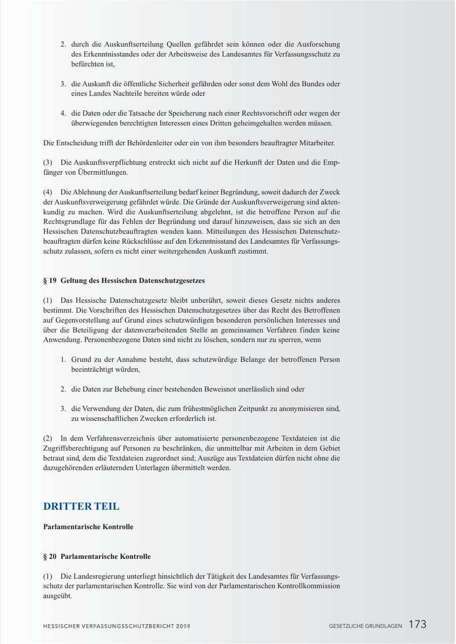 Seite 175 des Verfassungsschutzbericht 2010 Hessen
