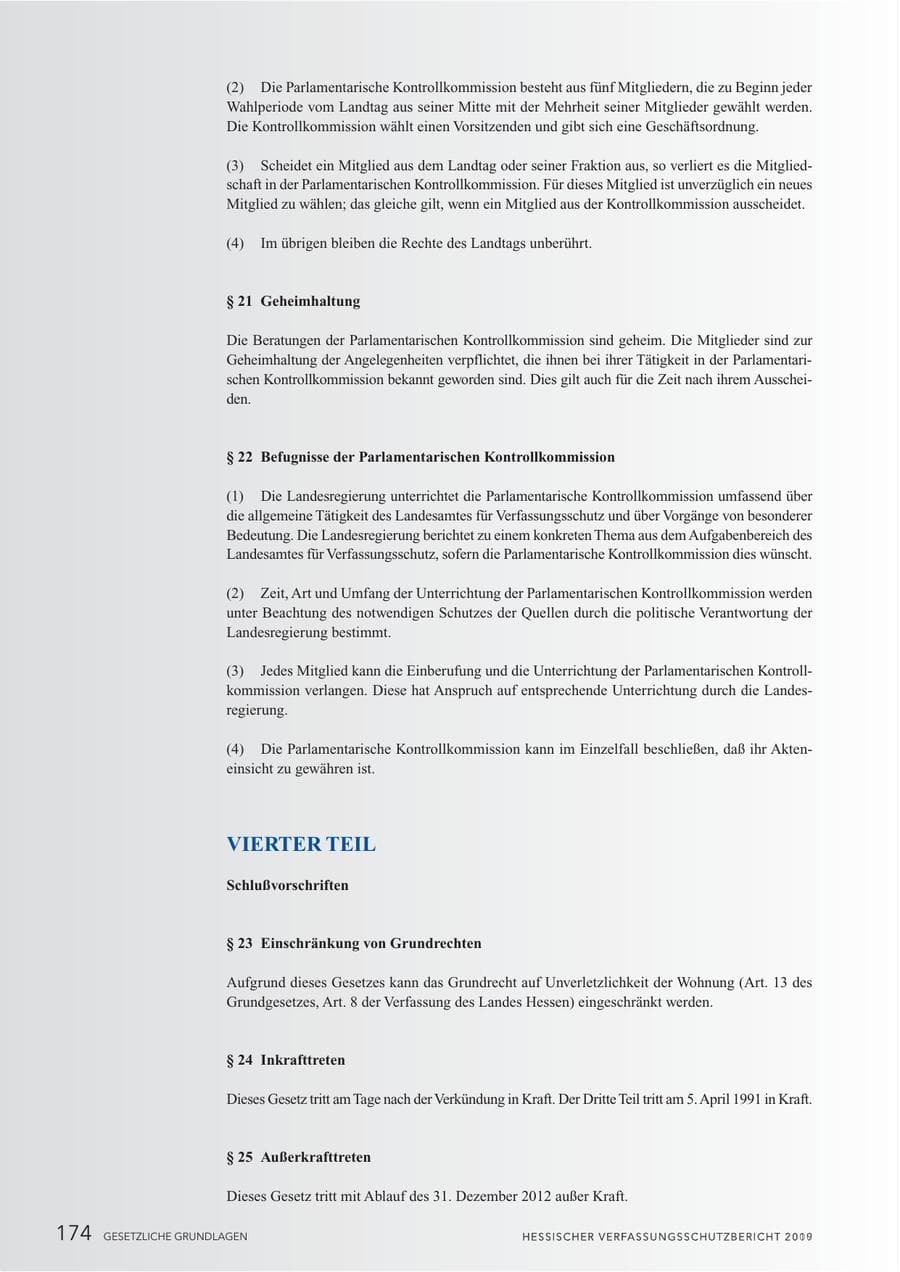 Seite 176 des Verfassungsschutzbericht 2010 Hessen