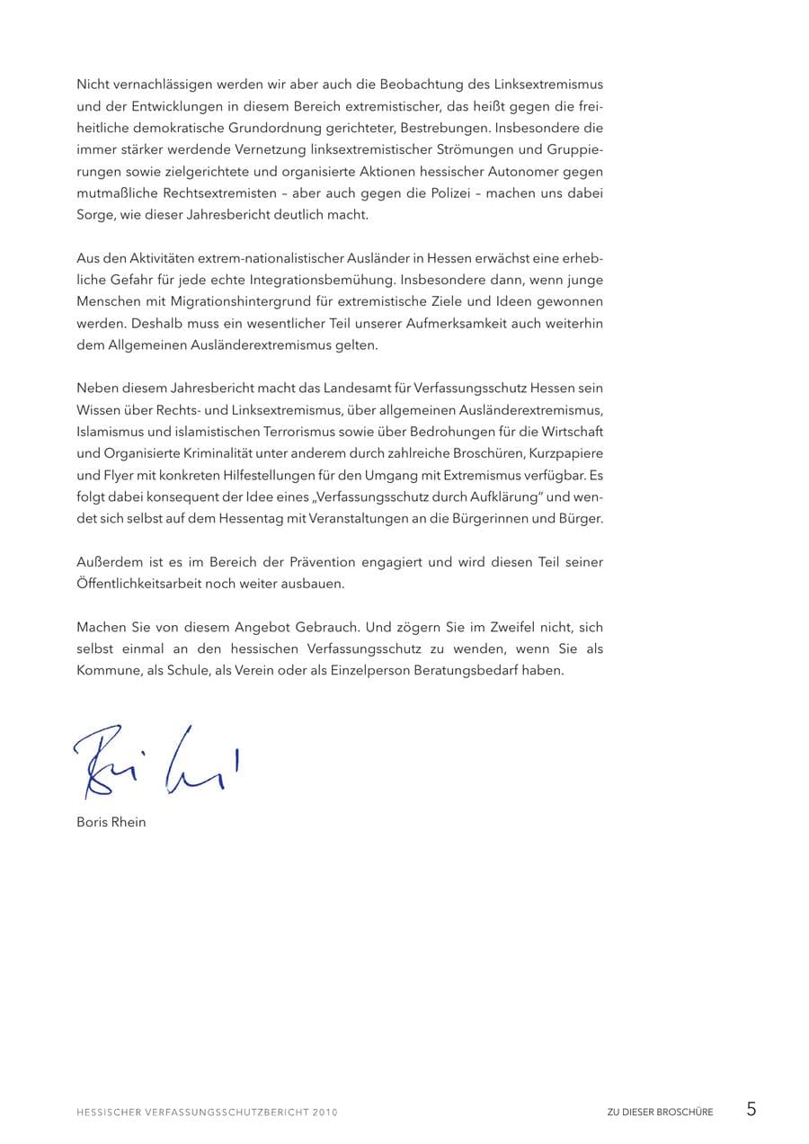 Seite 7 des Verfassungsschutzbericht 2010 Hessen