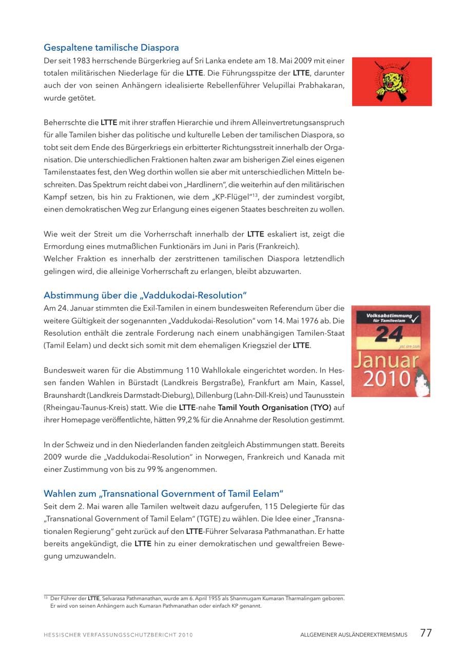 Seite 79 des Verfassungsschutzbericht 2010 Hessen
