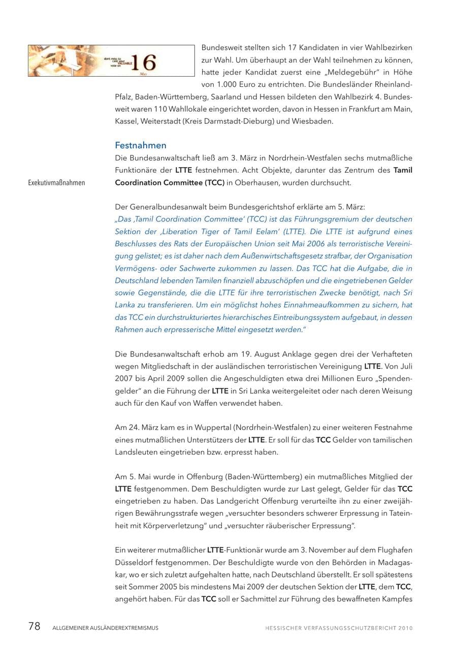 Seite 80 des Verfassungsschutzbericht 2010 Hessen