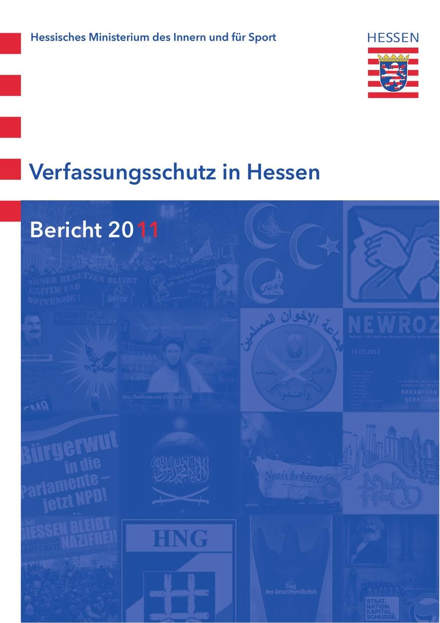Seite 1 des Verfassungsschutzbericht 2011 Hessen