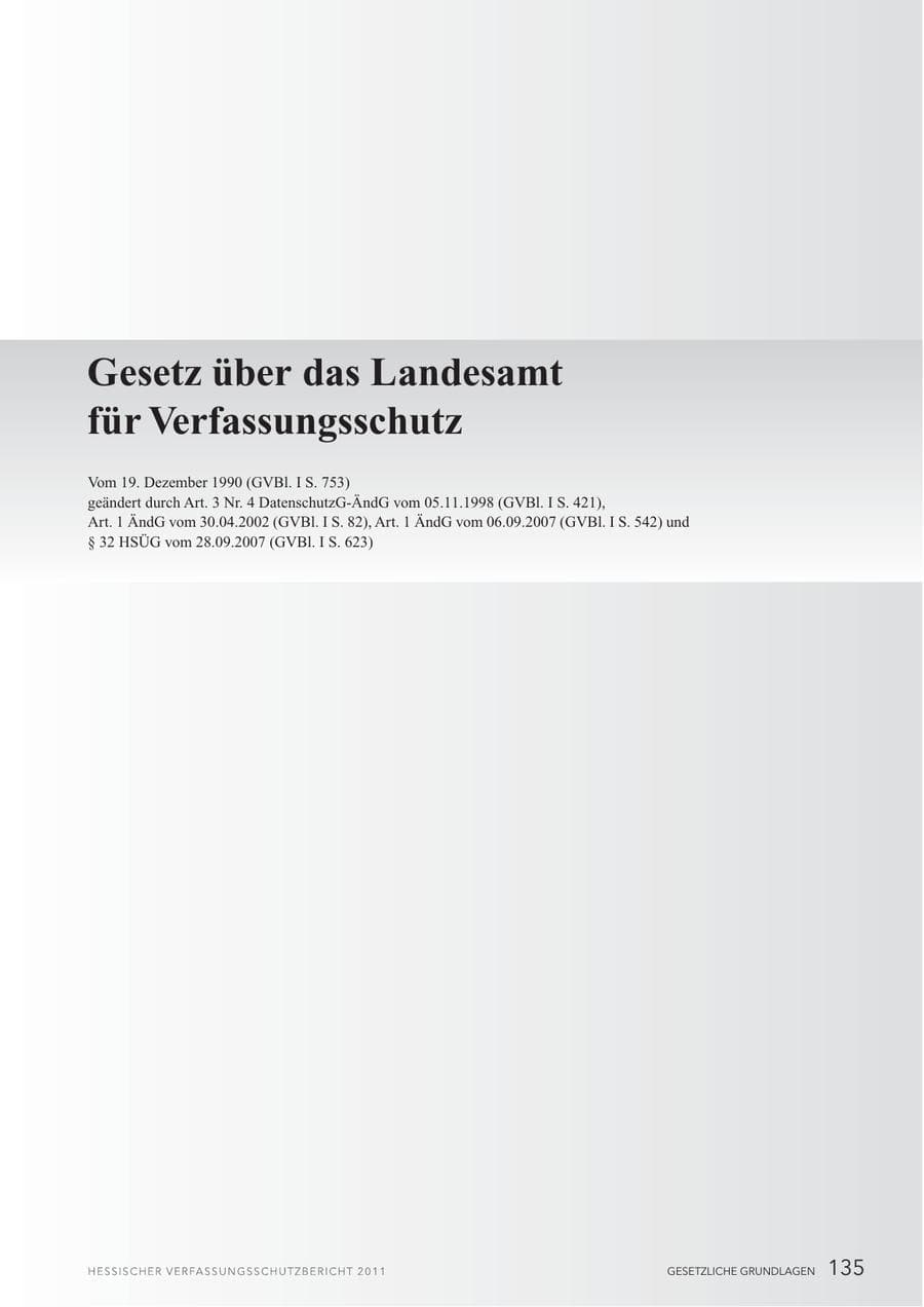 Seite 137 des Verfassungsschutzbericht 2011 Hessen