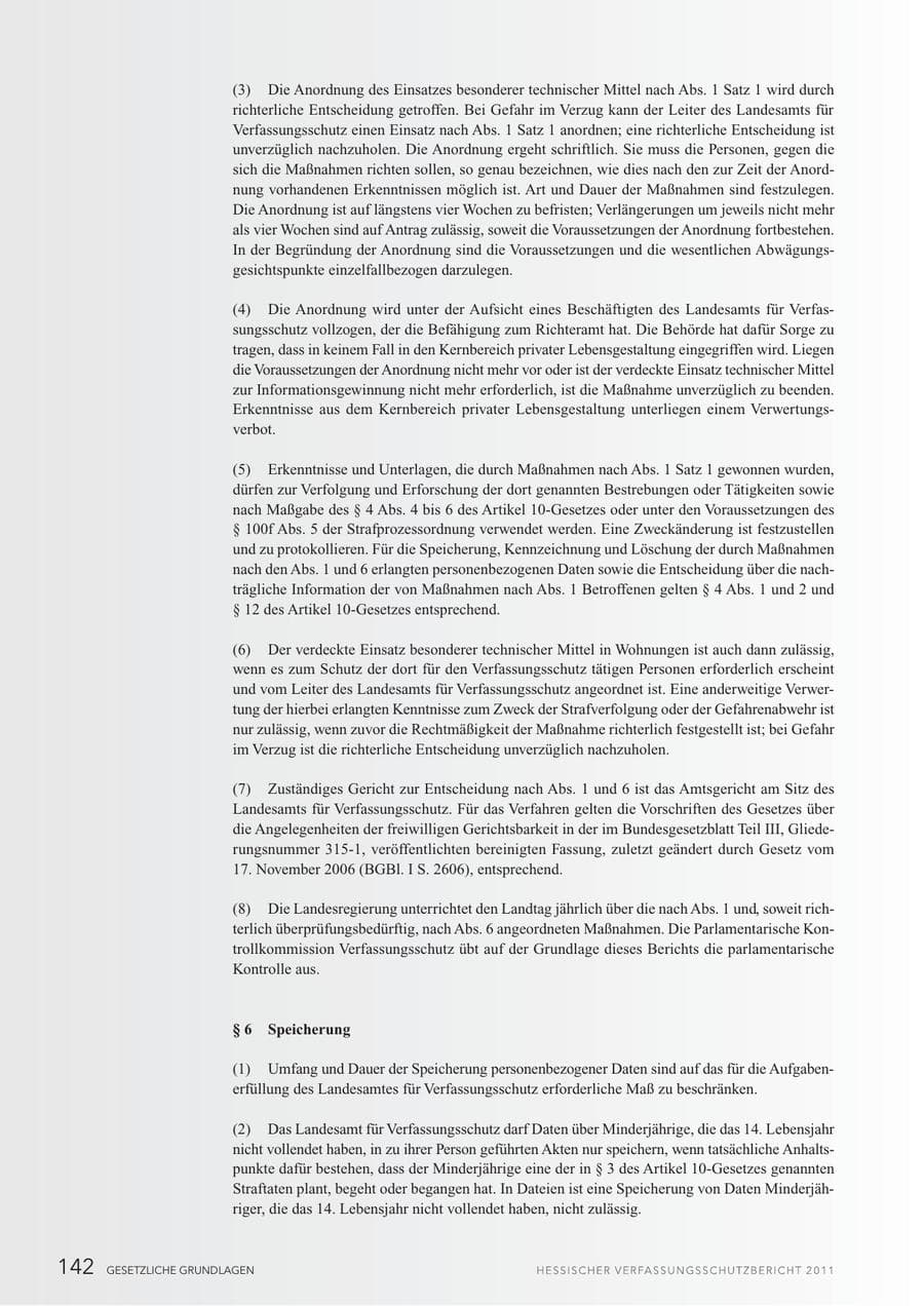 Seite 144 des Verfassungsschutzbericht 2011 Hessen