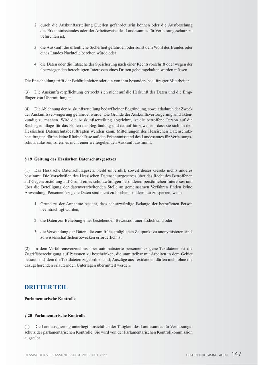 Seite 149 des Verfassungsschutzbericht 2011 Hessen