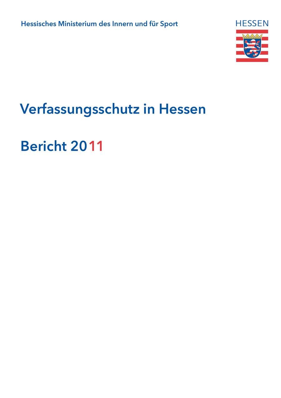 Seite 3 des Verfassungsschutzbericht 2011 Hessen