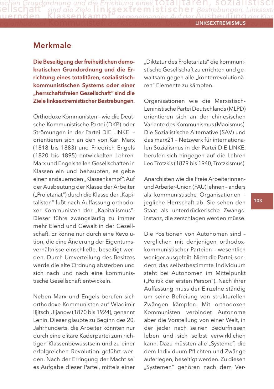 Seite 103 des Verfassungsschutzbericht 2012 Hessen