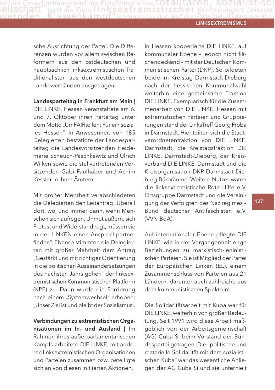 Seite 107 des Verfassungsschutzbericht 2012 Hessen