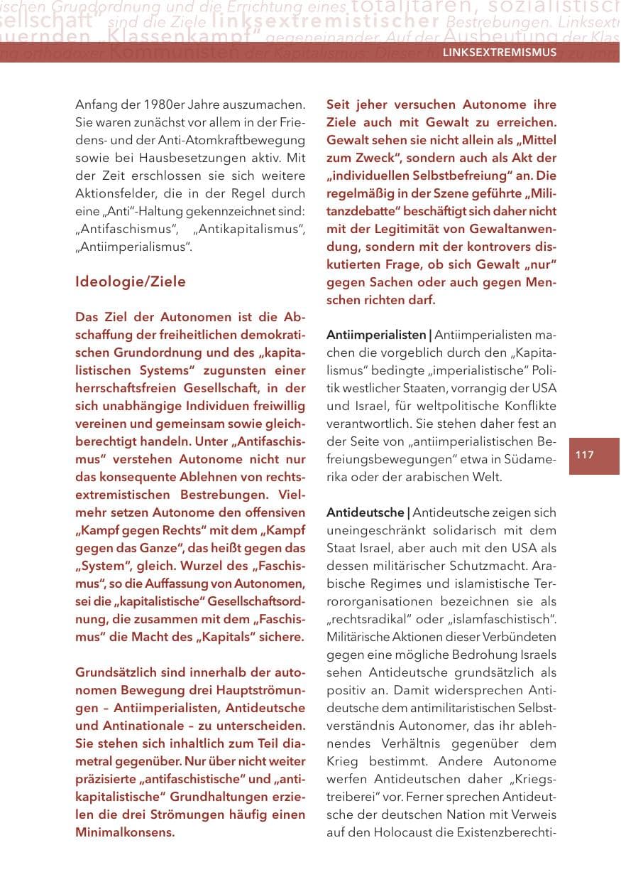 Seite 117 des Verfassungsschutzbericht 2012 Hessen