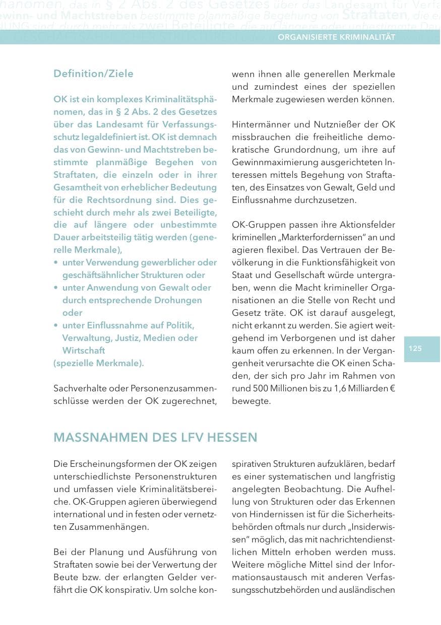 Seite 125 des Verfassungsschutzbericht 2012 Hessen