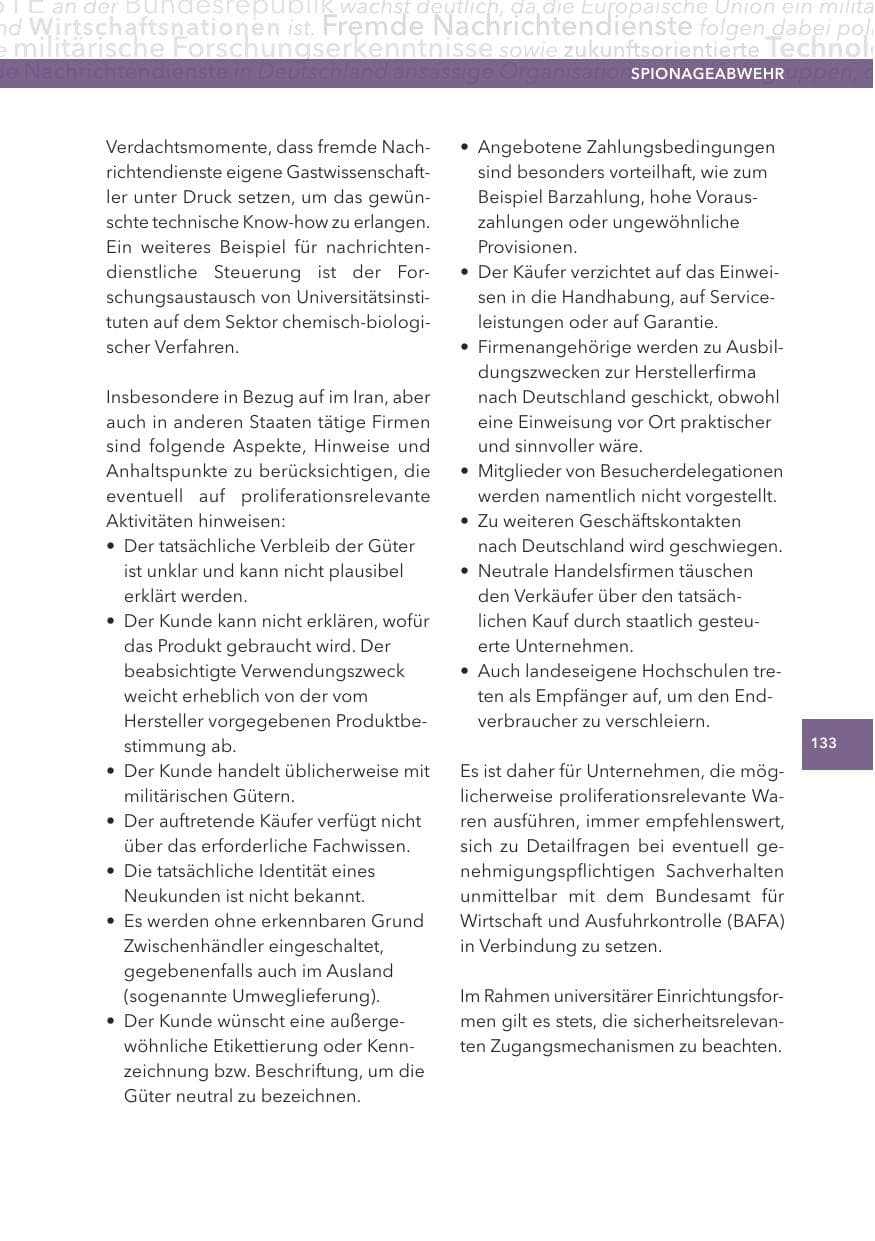 Seite 133 des Verfassungsschutzbericht 2012 Hessen