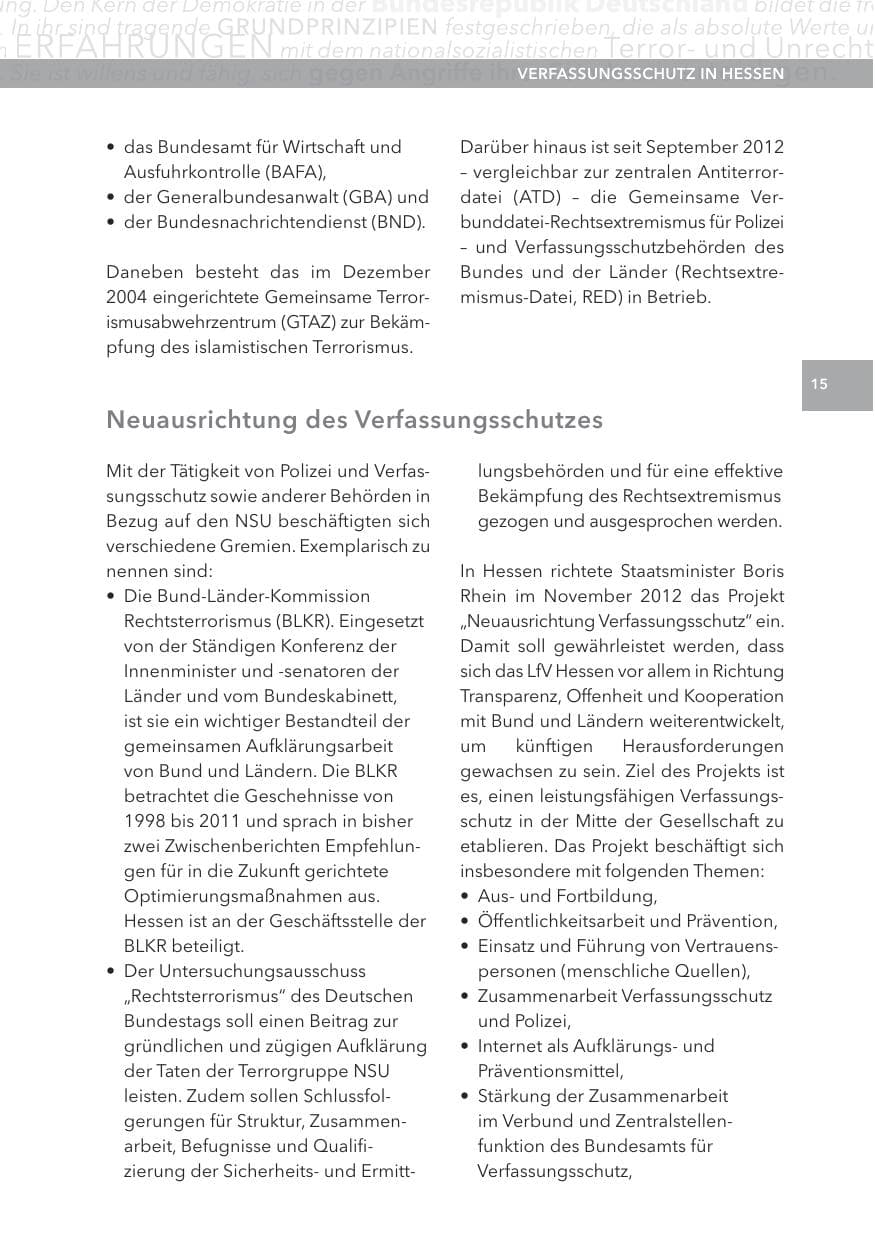 Seite 15 des Verfassungsschutzbericht 2012 Hessen