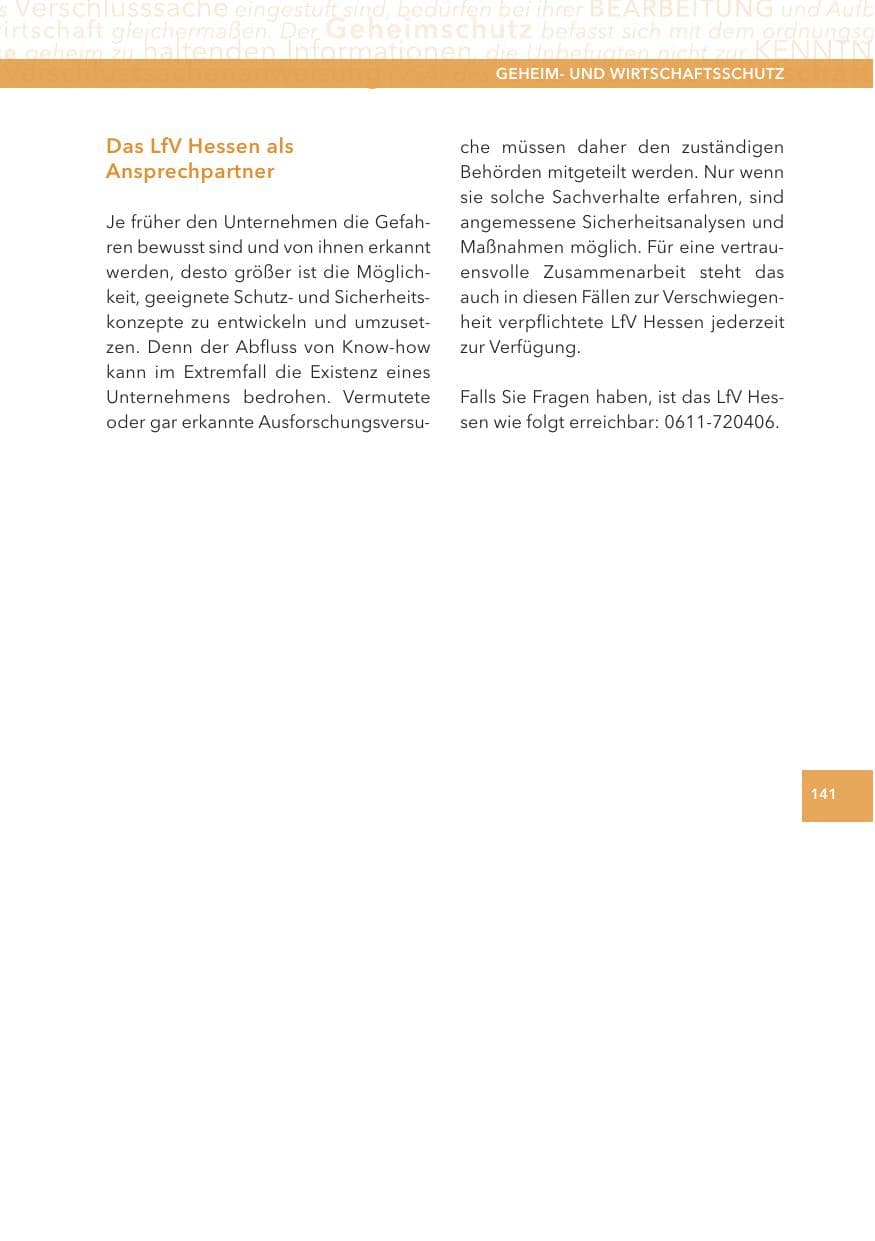 Seite 141 des Verfassungsschutzbericht 2012 Hessen