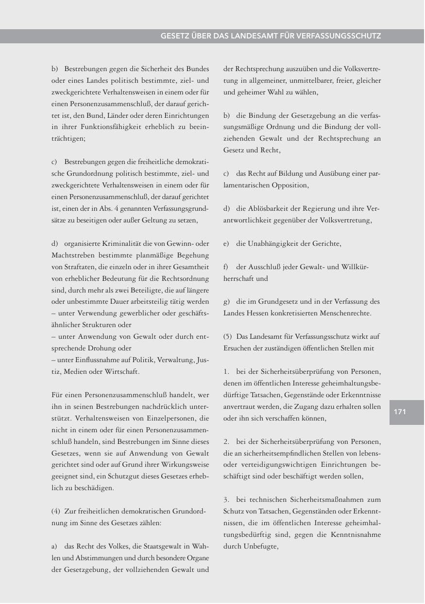 Seite 171 des Verfassungsschutzbericht 2012 Hessen