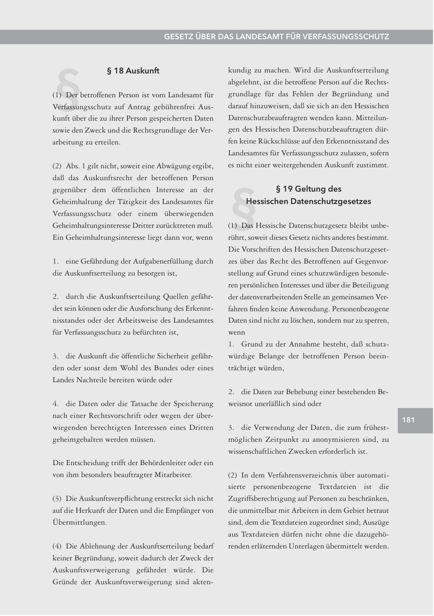Seite 181 des Verfassungsschutzbericht 2012 Hessen