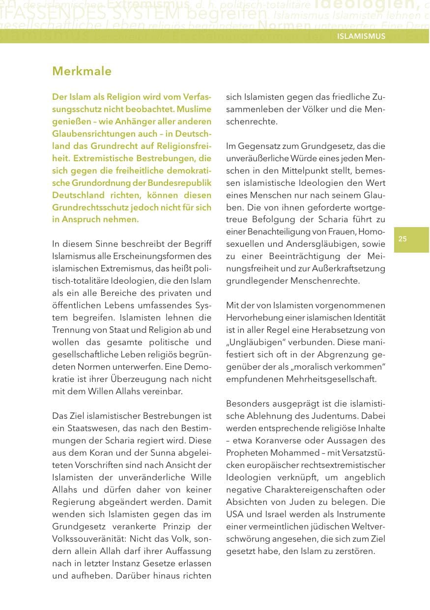 Seite 25 des Verfassungsschutzbericht 2012 Hessen