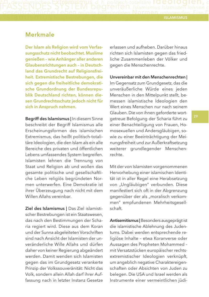 Seite 29 des Verfassungsschutzbericht 2013 Hessen