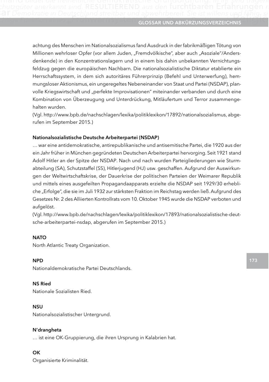 Seite 172 des Verfassungsschutzbericht 2014 Hessen