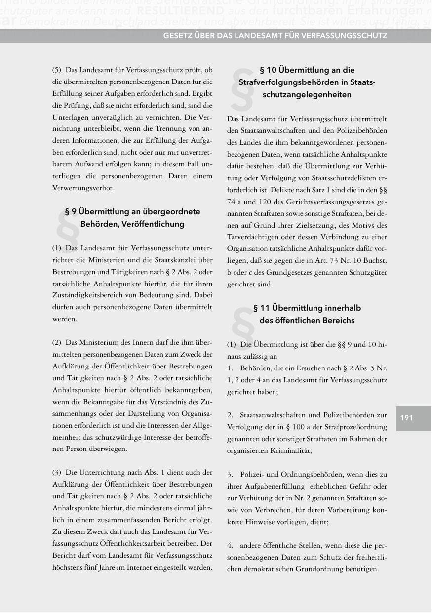 Seite 190 des Verfassungsschutzbericht 2014 Hessen