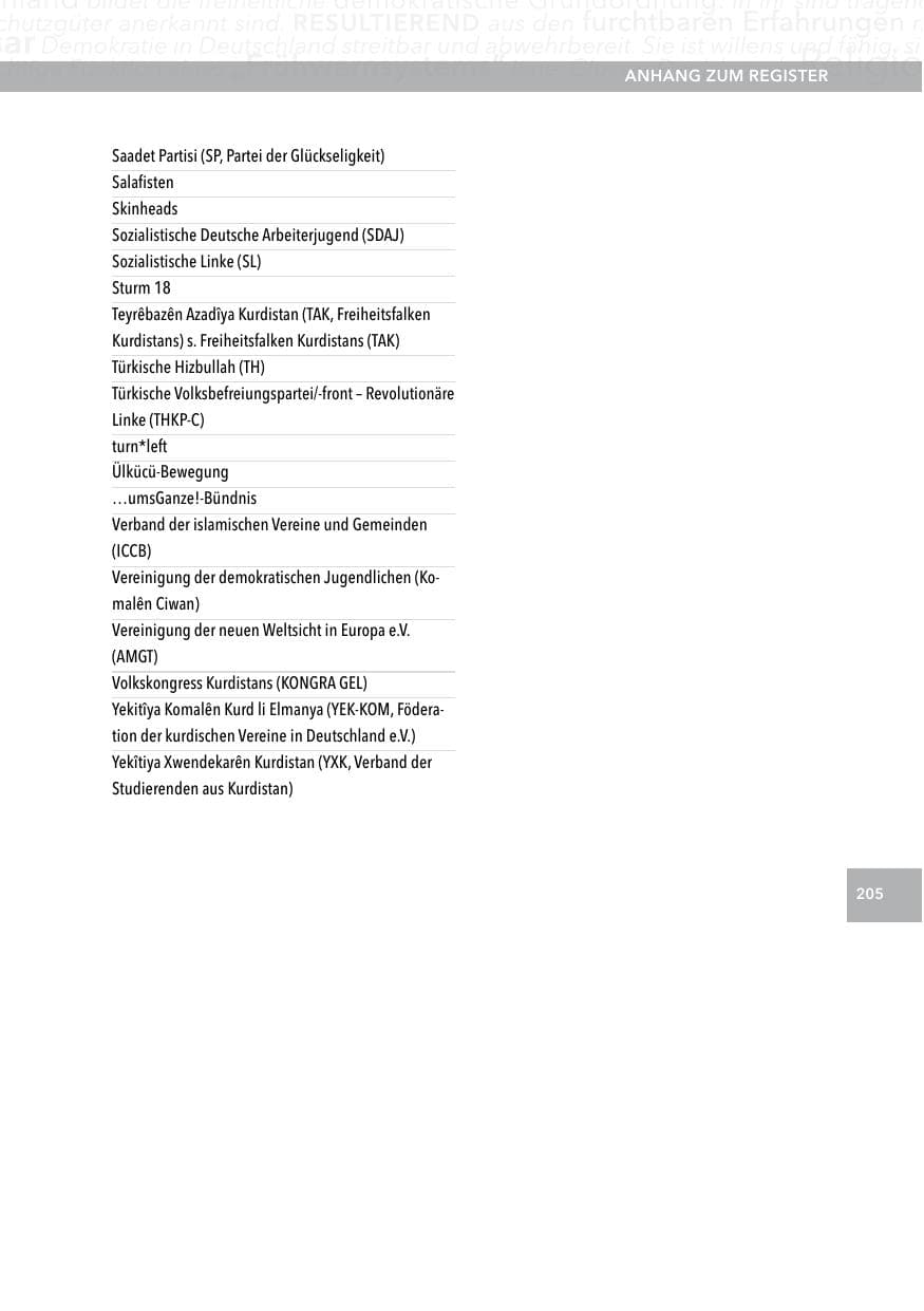 Seite 204 des Verfassungsschutzbericht 2014 Hessen