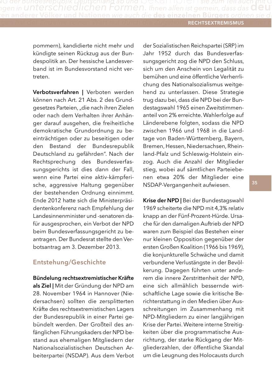 Seite 34 des Verfassungsschutzbericht 2014 Hessen