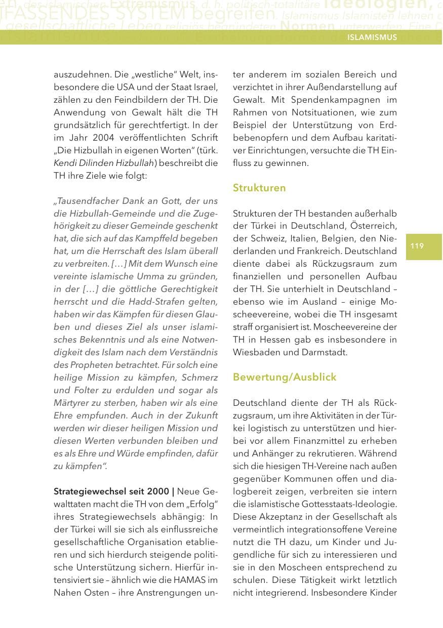 Seite 119 des Verfassungsschutzbericht 2015 Hessen