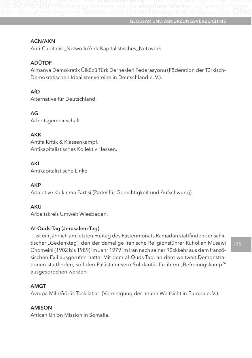 Seite 175 des Verfassungsschutzbericht 2015 Hessen