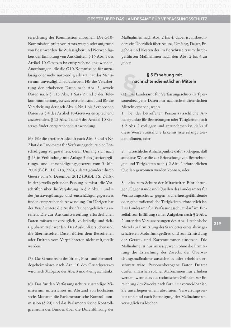 Seite 219 des Verfassungsschutzbericht 2015 Hessen