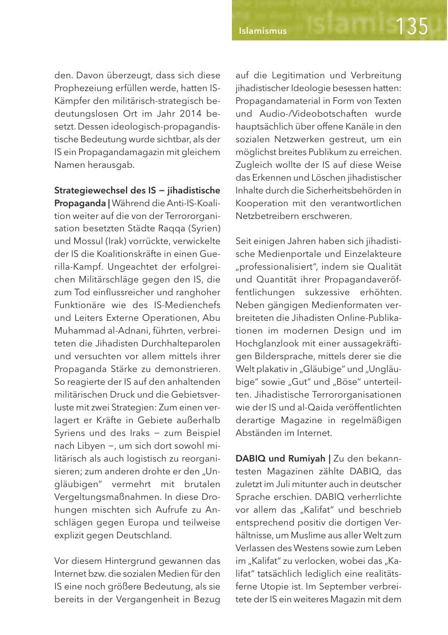 Seite 135 des Verfassungsschutzbericht 2016 Hessen