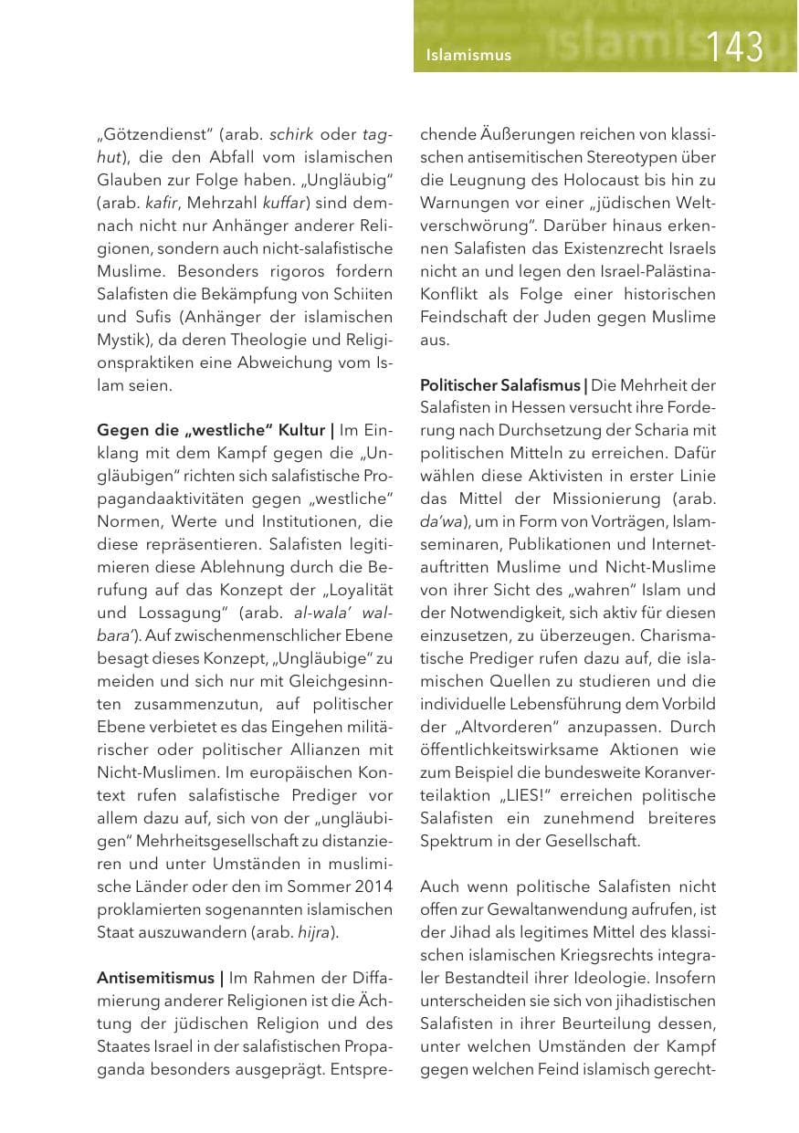 Seite 143 des Verfassungsschutzbericht 2016 Hessen