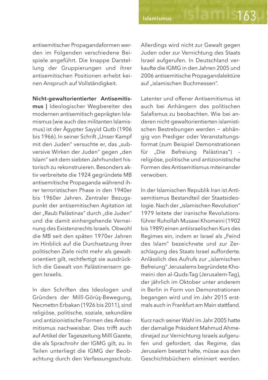 Seite 163 des Verfassungsschutzbericht 2016 Hessen