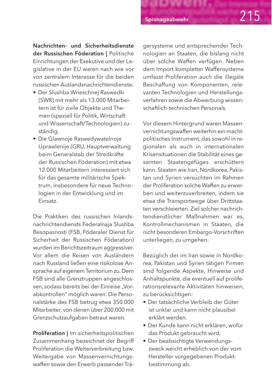 Seite 215 des Verfassungsschutzbericht 2016 Hessen