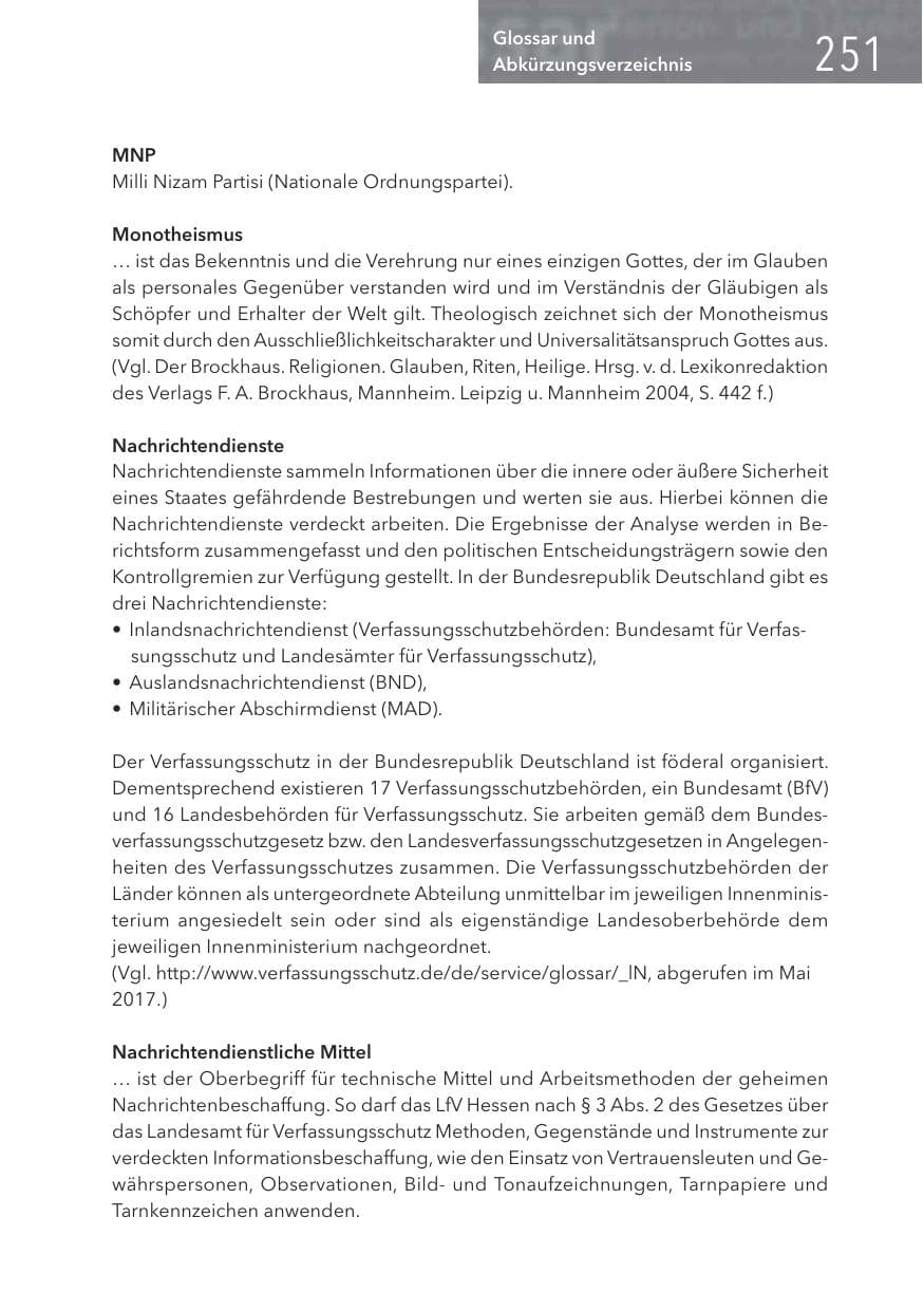 Seite 251 des Verfassungsschutzbericht 2016 Hessen
