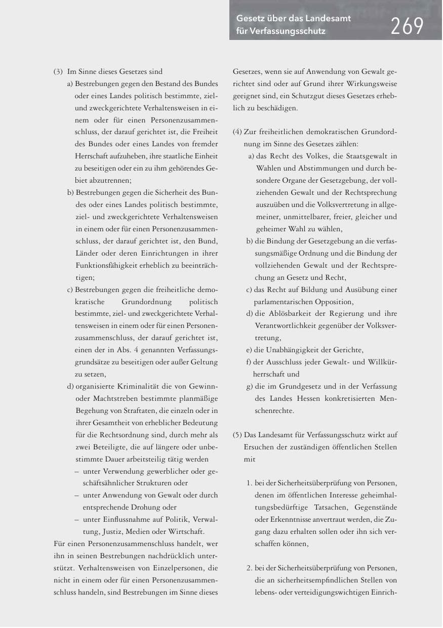 Seite 269 des Verfassungsschutzbericht 2016 Hessen