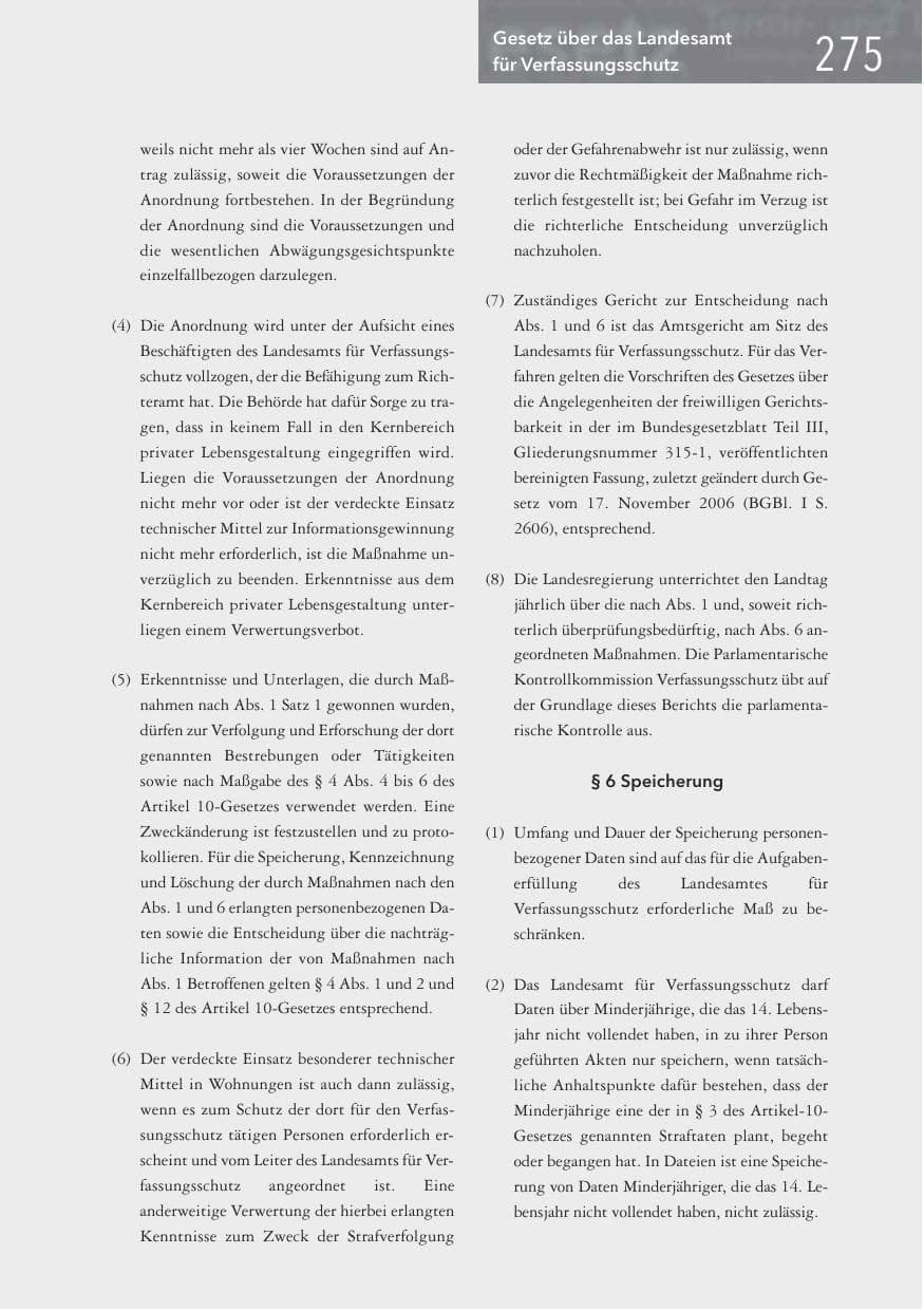 Seite 275 des Verfassungsschutzbericht 2016 Hessen