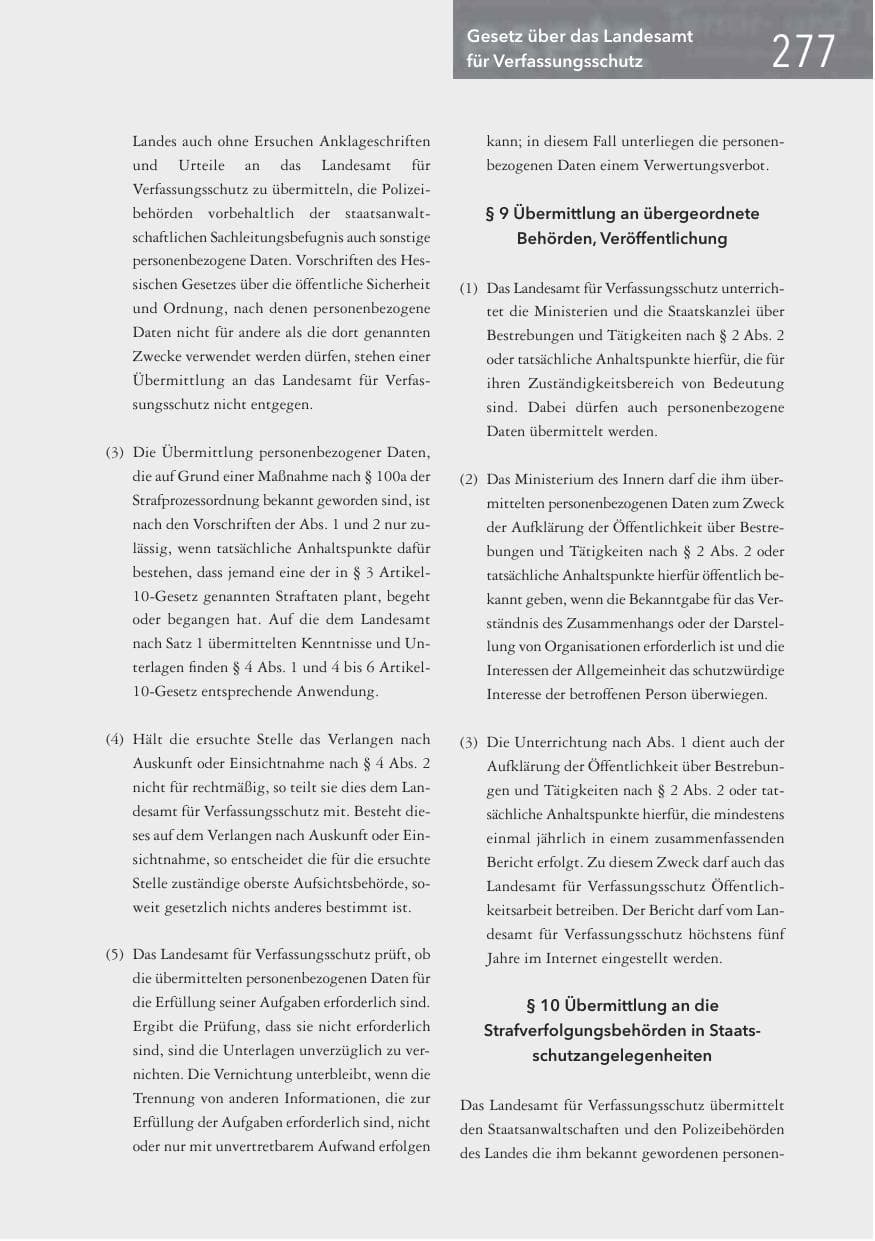 Seite 277 des Verfassungsschutzbericht 2016 Hessen