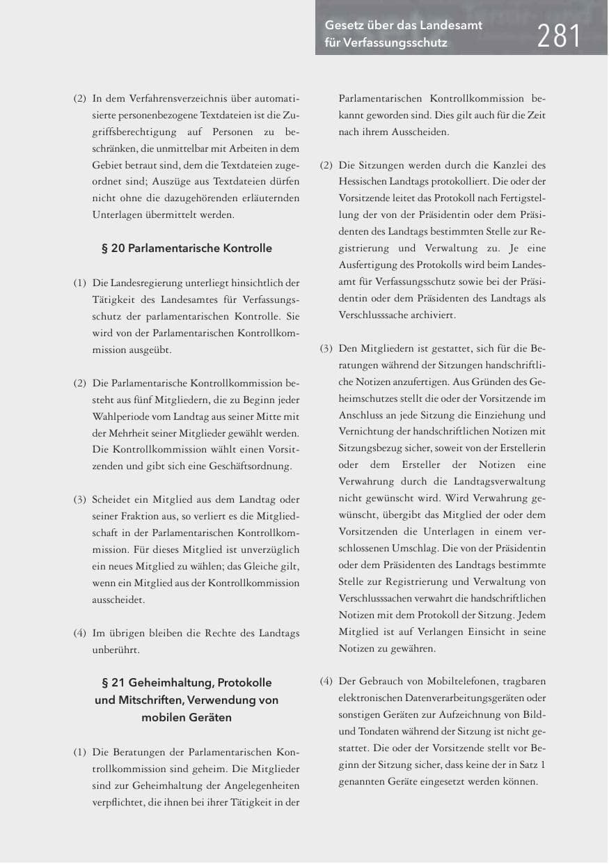 Seite 281 des Verfassungsschutzbericht 2016 Hessen