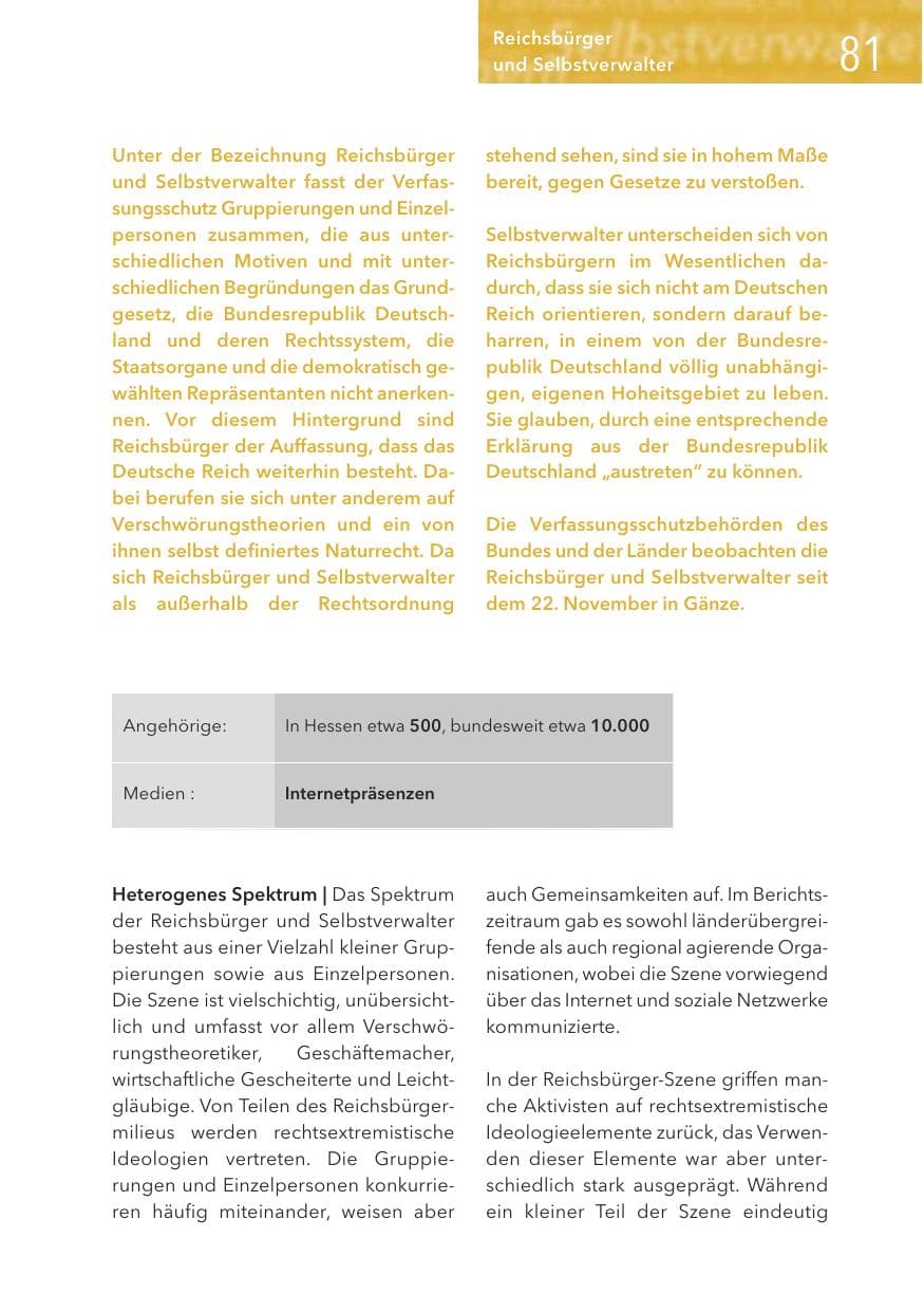 Seite 81 des Verfassungsschutzbericht 2016 Hessen