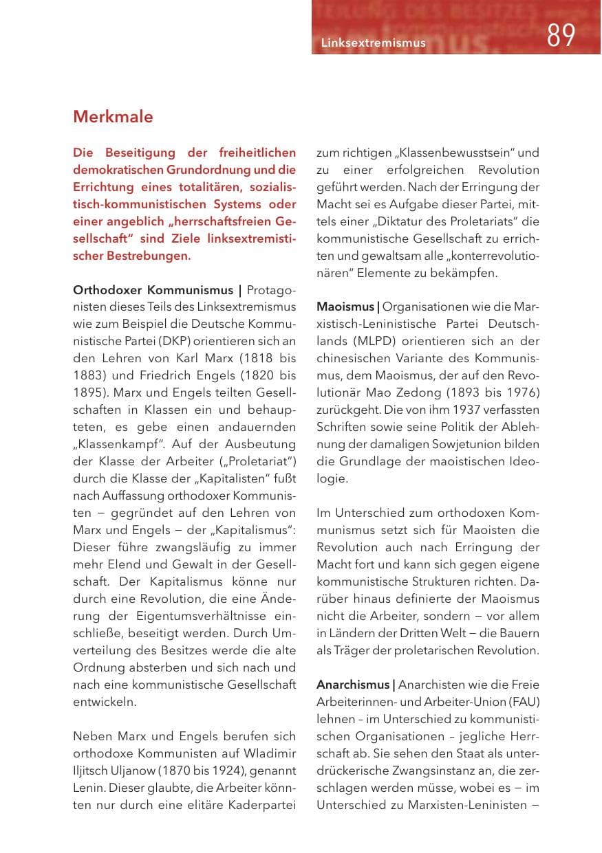 Seite 89 des Verfassungsschutzbericht 2016 Hessen