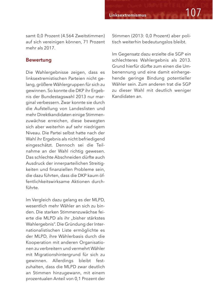 Seite 107 des Verfassungsschutzbericht 2017 Hessen