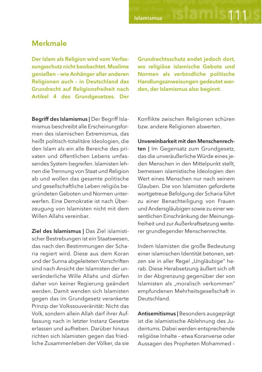 Seite 111 des Verfassungsschutzbericht 2017 Hessen