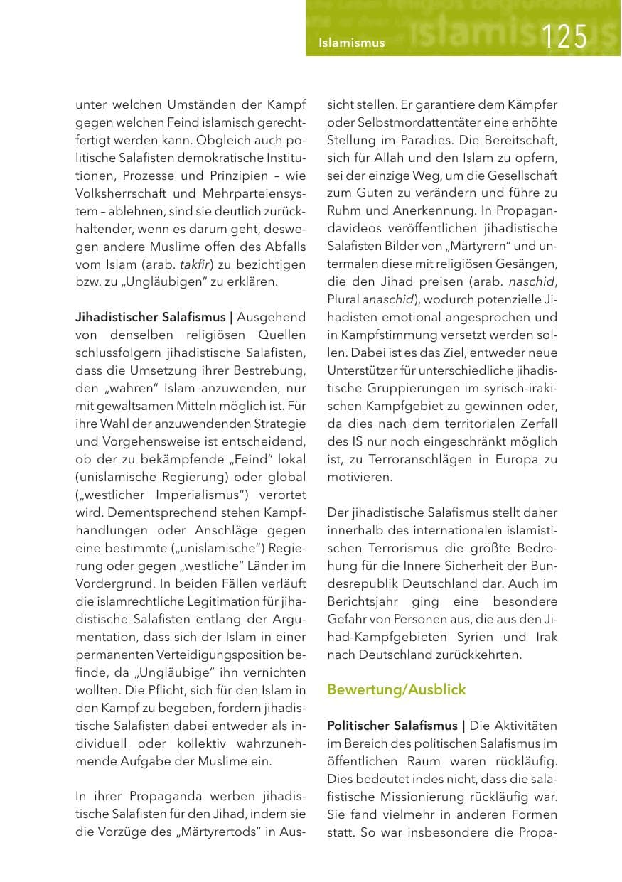 Seite 125 des Verfassungsschutzbericht 2017 Hessen