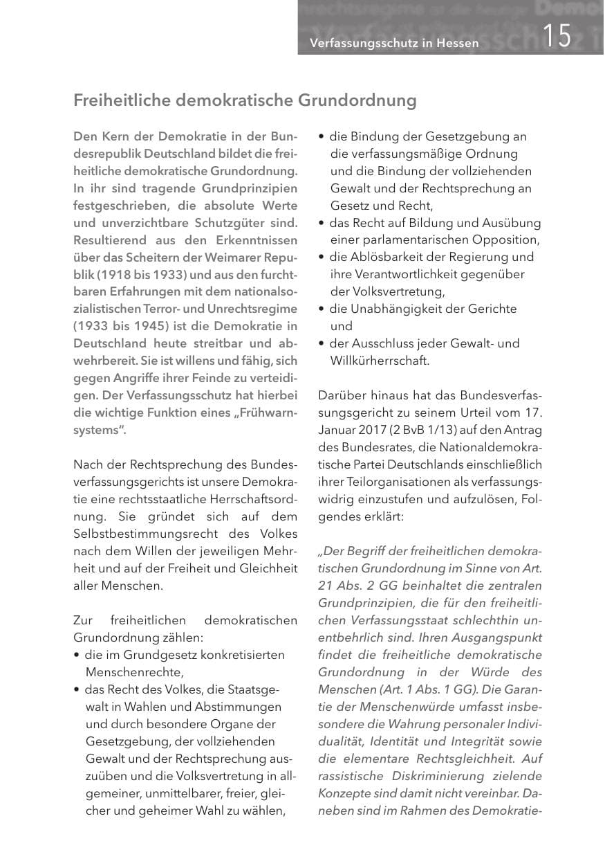 Seite 15 des Verfassungsschutzbericht 2017 Hessen