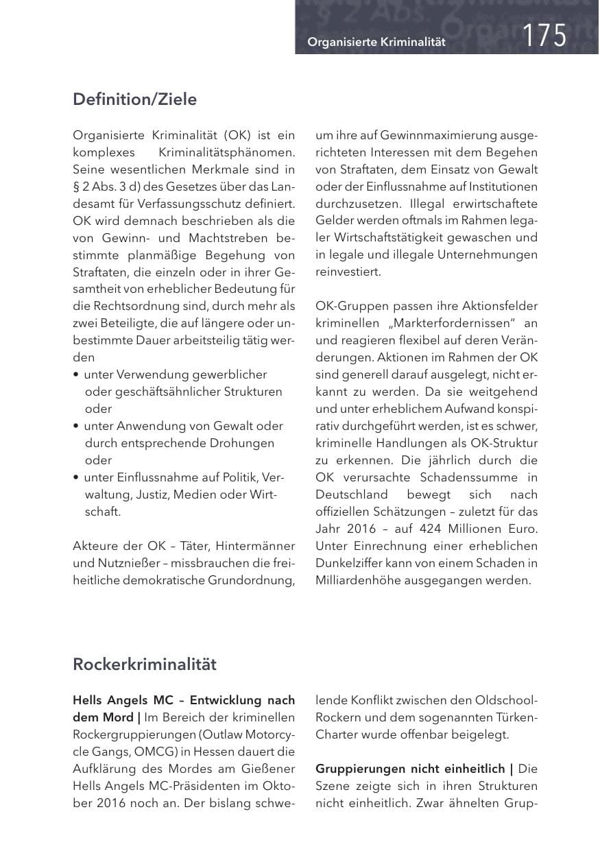 Seite 175 des Verfassungsschutzbericht 2017 Hessen