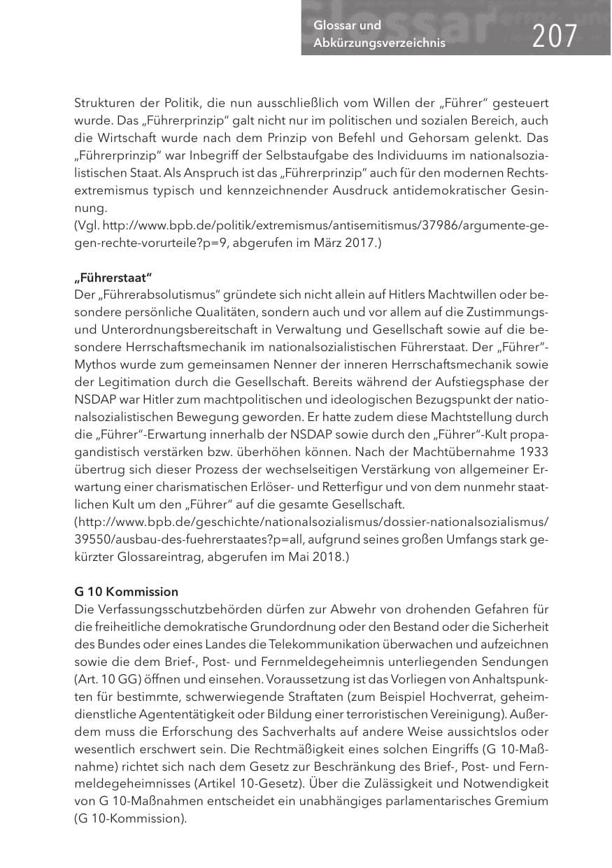Seite 207 des Verfassungsschutzbericht 2017 Hessen