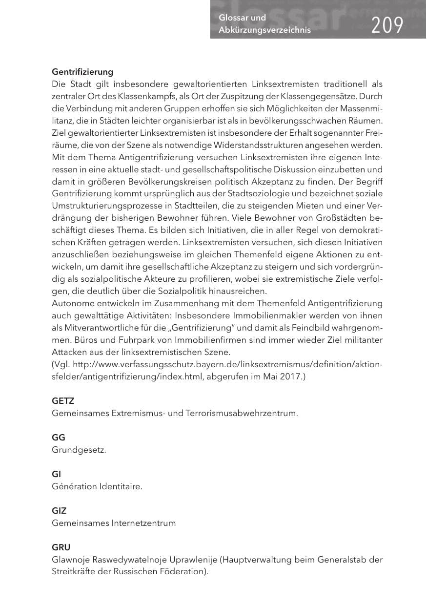 Seite 209 des Verfassungsschutzbericht 2017 Hessen