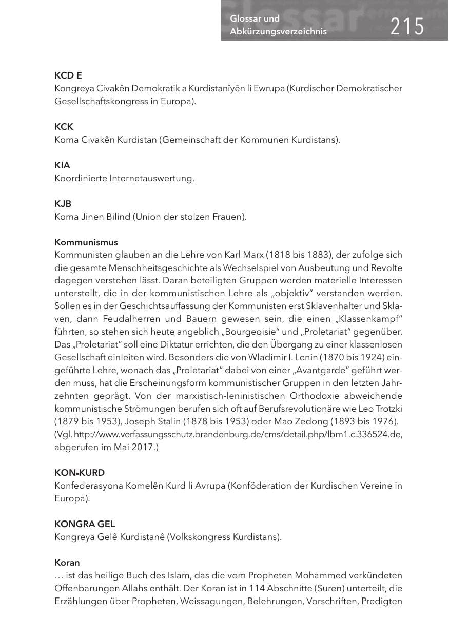 Seite 215 des Verfassungsschutzbericht 2017 Hessen